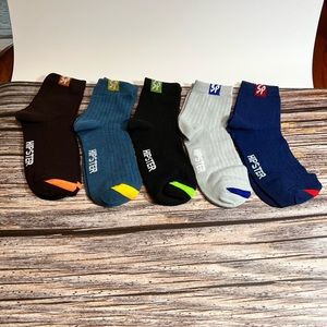Set of 5 Pairs of‎ Unisex Hipster Cotton Socks NEW
